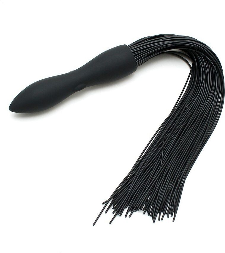 Rimba Fouet avec Dildo Vibrant - Noir