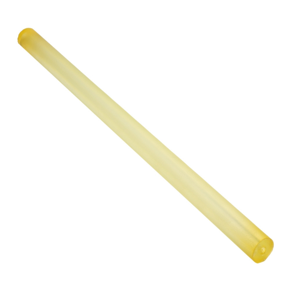 Cocosity Holle polyurethaan stang, geel, Buitendiameter: 35 mm, Binnendiameter: 8 mm, Lengte: 500 mm