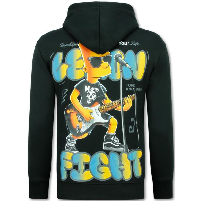 True Rise Oversized hoodie met capuchon lemon rock