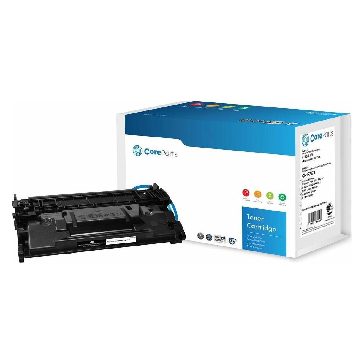 CoreParts QI-HP2073 Tonerkartusche (e) Kompatibel (BK) (QI-HP2073)