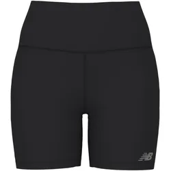 New Balance, Damen, Sporthose, NB Harmony High Rise Short 6" (M), Schwarz