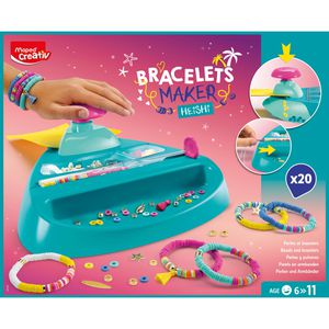 Maped Bastelset 907406 Armbandmaschine Heishi, 43 Teile, ab 6 Jahre