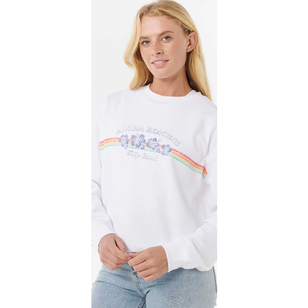 RipCurl Keepsakes Relaxed Crew white (1000) 2XS 09FWFL_1000_2XS