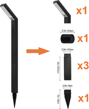 Uplift Curations Solar Pathway Lights Outdoor Bright Solar Light IP65 Waterproof Solar Garden Lamp For Walkway Patio Driveway long rgb