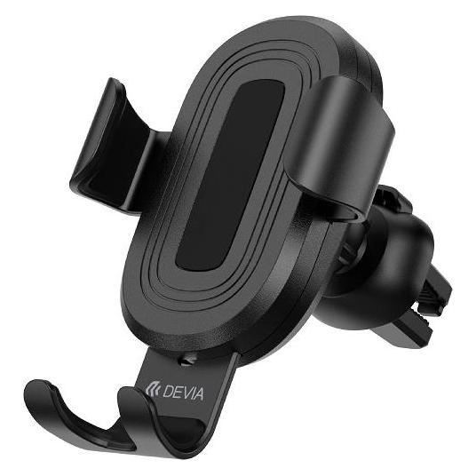 Devia Autohalterung Gravity mit kabelloser Ladefunktion Luftauslass schwarz (6938595329906)