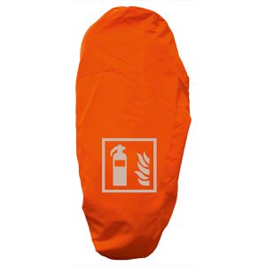 Abtec Gitternetzhaube ISO 7010, für Feuerlöscher bis 12 kg, leuchtorange