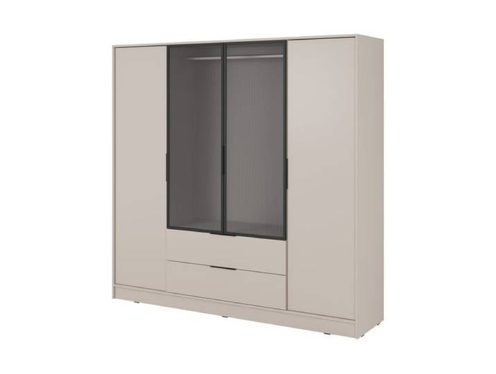 Kleiderschrank – KELLY 4D RM – Kaschmir – Kleiderbügel