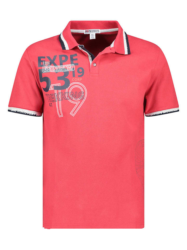 Geographical Norway Poloshirt "Krug" in Rot - S