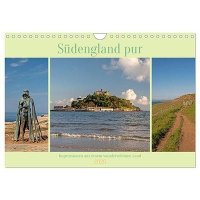Südengland pur (Wandkalender 2026 DIN A4 quer), CALVENDO Monatskalender