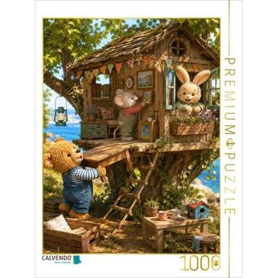 CALVENDO Puzzle Abenteuer im Baumhaus | 1000 Teile Lege-Größe 64x48cm Foto-Puzzle für glückliche Stunden