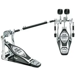 Tama HP200PTW Iron Cobra Doppelfussmaschine, Schlagzeug Zubehör, Schwarz, Silber