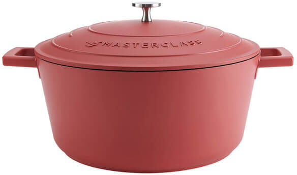 MasterClass Cast Aluminium 5L Casserole Dish Red