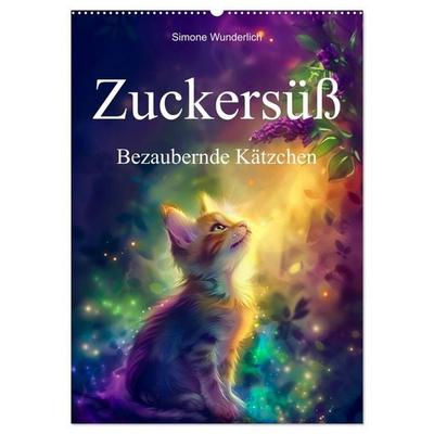 Zuckersüß - Bezaubernde Kätzchen (Wandkalender 2027 DIN A2 hoch), CALVENDO Monatskalender