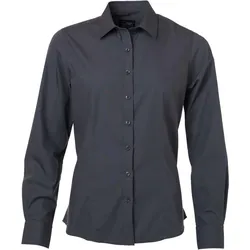 James & Nicholson Damen Popeline Bluse langarm JN677