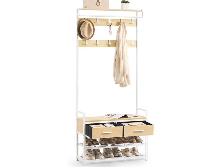 Kleiderständer VASAGLE Stahl H 181.6 cm - Kleiderständer