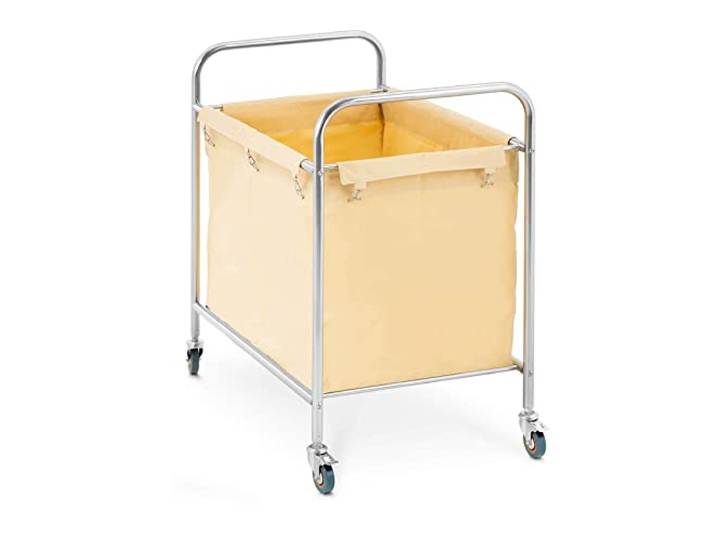 Royal Catering RCWW 1 Linnenwagen 250 liter Volume Waswagen voor Hotels of Horeca Commerciële Schoonmaakwagen en Servicewagen Karabijnsloten voor bevestiging