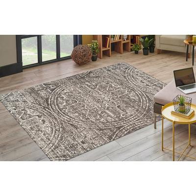 Teppich KAYOOM "Davio 400", grau, B:120cm H:13mm L:170cm, Polyester, Teppiche, Teppich