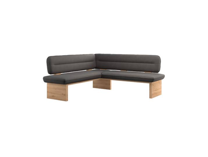 P & B Eckbank, Anthrazit, Holz, Eiche, Sperrholz, 232x170 cm, Esszimmer, Bänke, Eckbänke