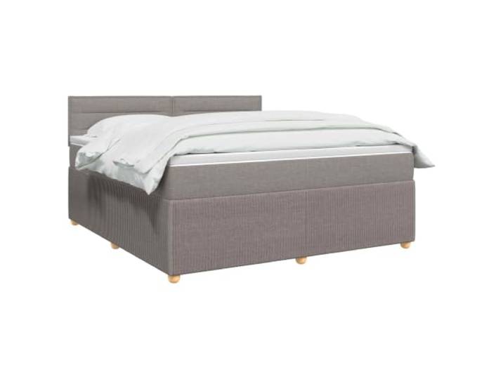 vidaXL Boxspringbett mit Matratze Taupe 160 x 200 cm Stoff Anpassbare Erfahrung für deine Bedürfnisse. Verbesserte Anpassung und Bewegungsisolierung. Einfach zu reinigen