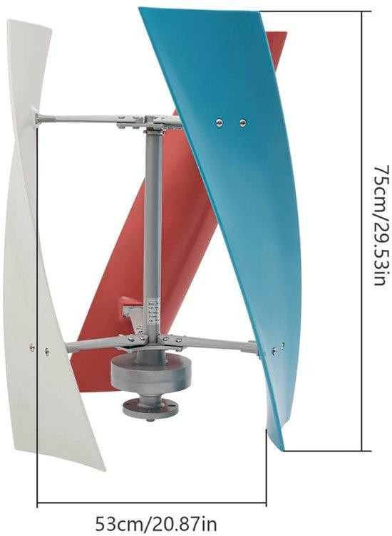 Selius Windturbine Generator 450W 12V met Verticale Helix en Glasvezel Bladen voor Boten en Tuinhuisjes