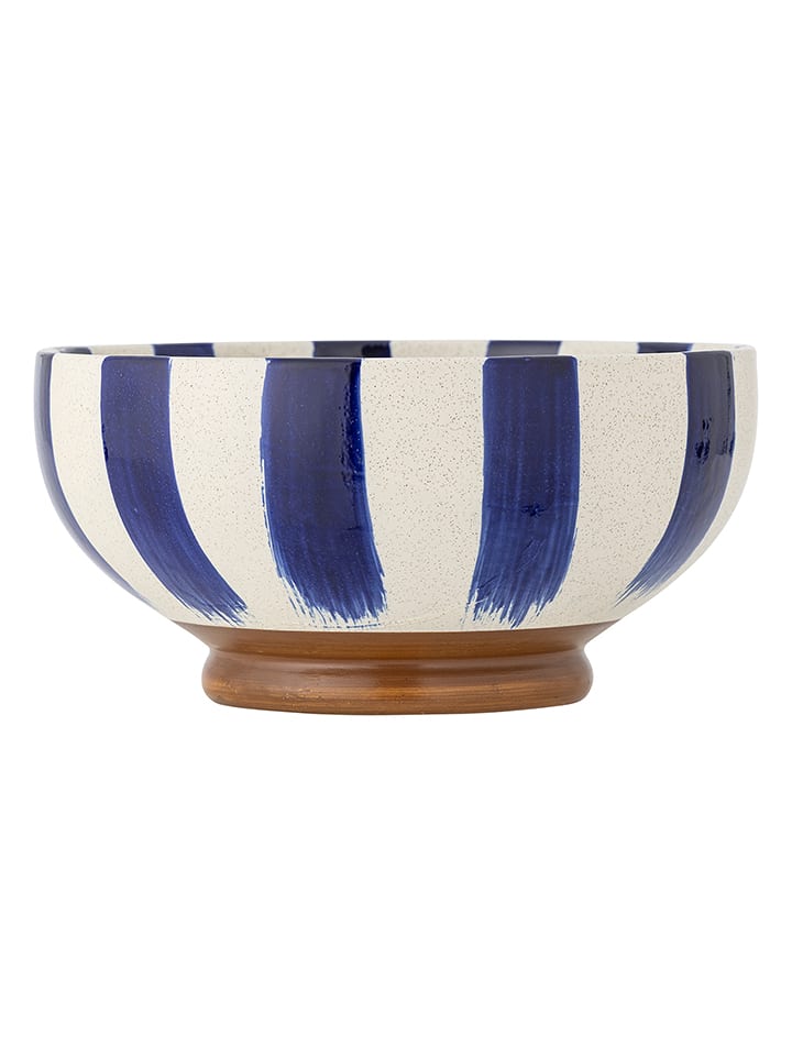Bloomingville Schale "Shakti" in Blau/ Weiß - Ø 26 cm - onesize