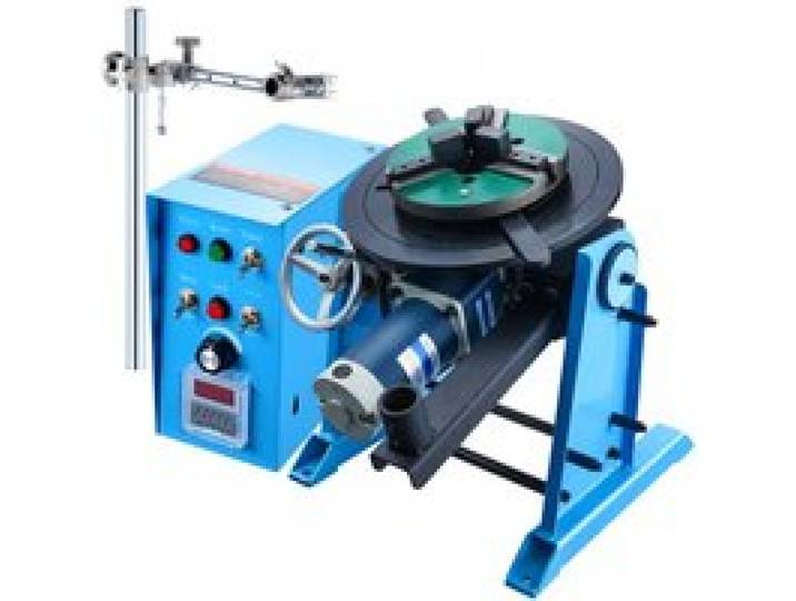 VEVOR Schweißdrehtisch 120 W Schweißpositionierer 0,5–6U/min Manipulator 25 kg(Horizontal)/50 kg(vertikal) Drehtisch 0–90° Neigungswinkel KD200-Dreibackenfutter zum Schneiden, Schleifen, Montieren
