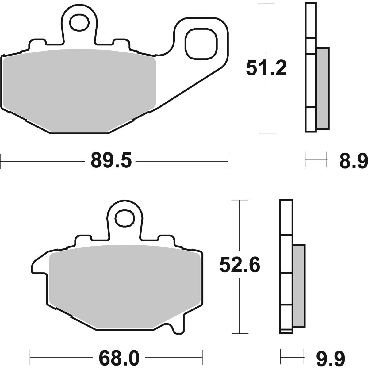 Bremsbelagsatz BREMBO 07KA16SP