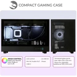 Sedatech Mini-PC Evolution - UCC2902I2I1HF (2000 GB, 32 GB, Intel Core i5-14400), PC, Schwarz