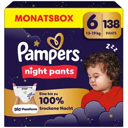 Pampers Baby-Dry Night Pants (Gr. 6, Monatsbox, 138 Stk.)