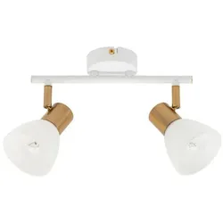 Deckenlampe zwei verstellbaren Spotleuchten Deckenstrahler Küchenlampe Licht Flur Küche Spotlight Design gezielte Ausleuchtung