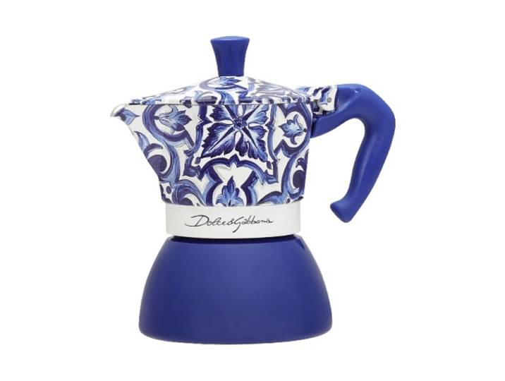 Bialetti Bialetti x Dolce & Gabbana Mokkakanne Induktion Mediterraneo, 4-teiliges Set Tassen