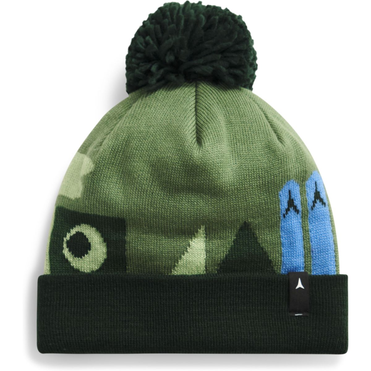 Atomic Kids Pom Beanie dark green OSFA AL5138220010