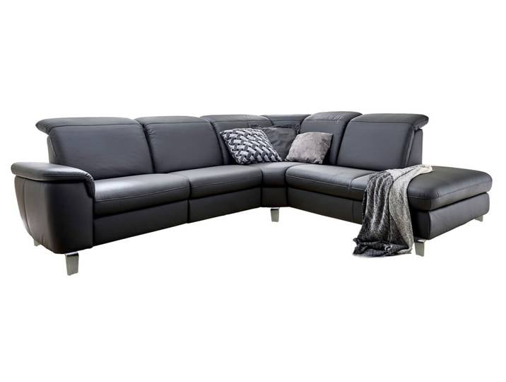 Cantus Ecksofa NEMO SYSTEM, anthrazit, Leder