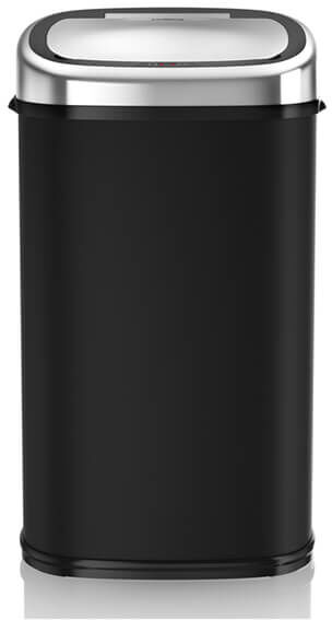 Tower 58L Black & Chrome Sensor Bin