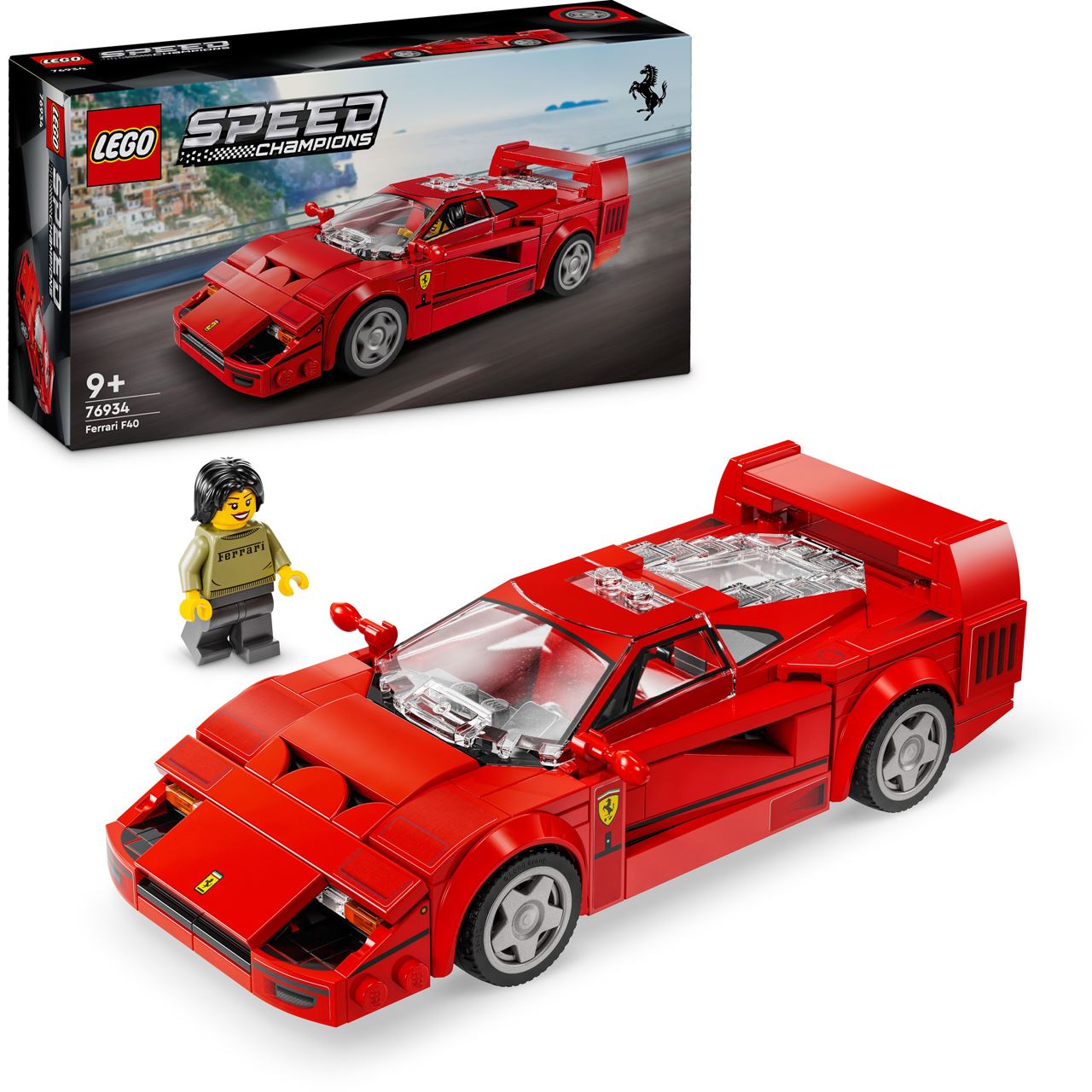 LEGO Speed Champions 76934 Ferrari F40 Supersportwagen, Spielzeugauto