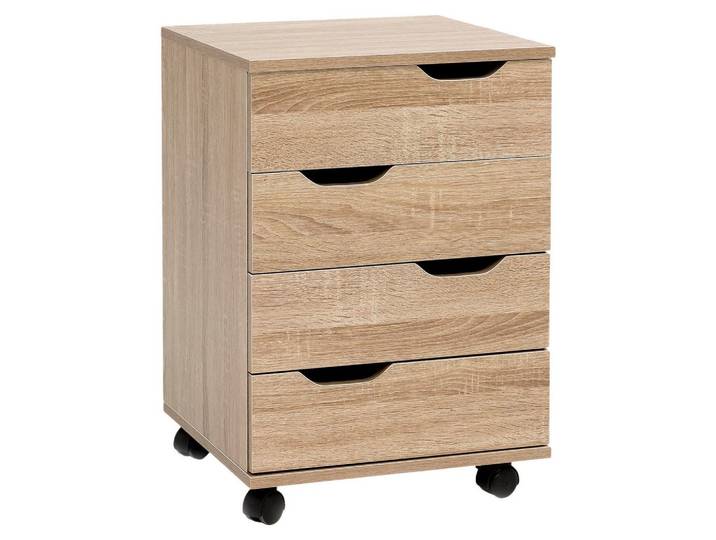 Rollcontainer Eiche Dekor BHT 40x60x40 cm