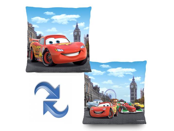 Coussin Cars Réversible Disney 40x40 Cm