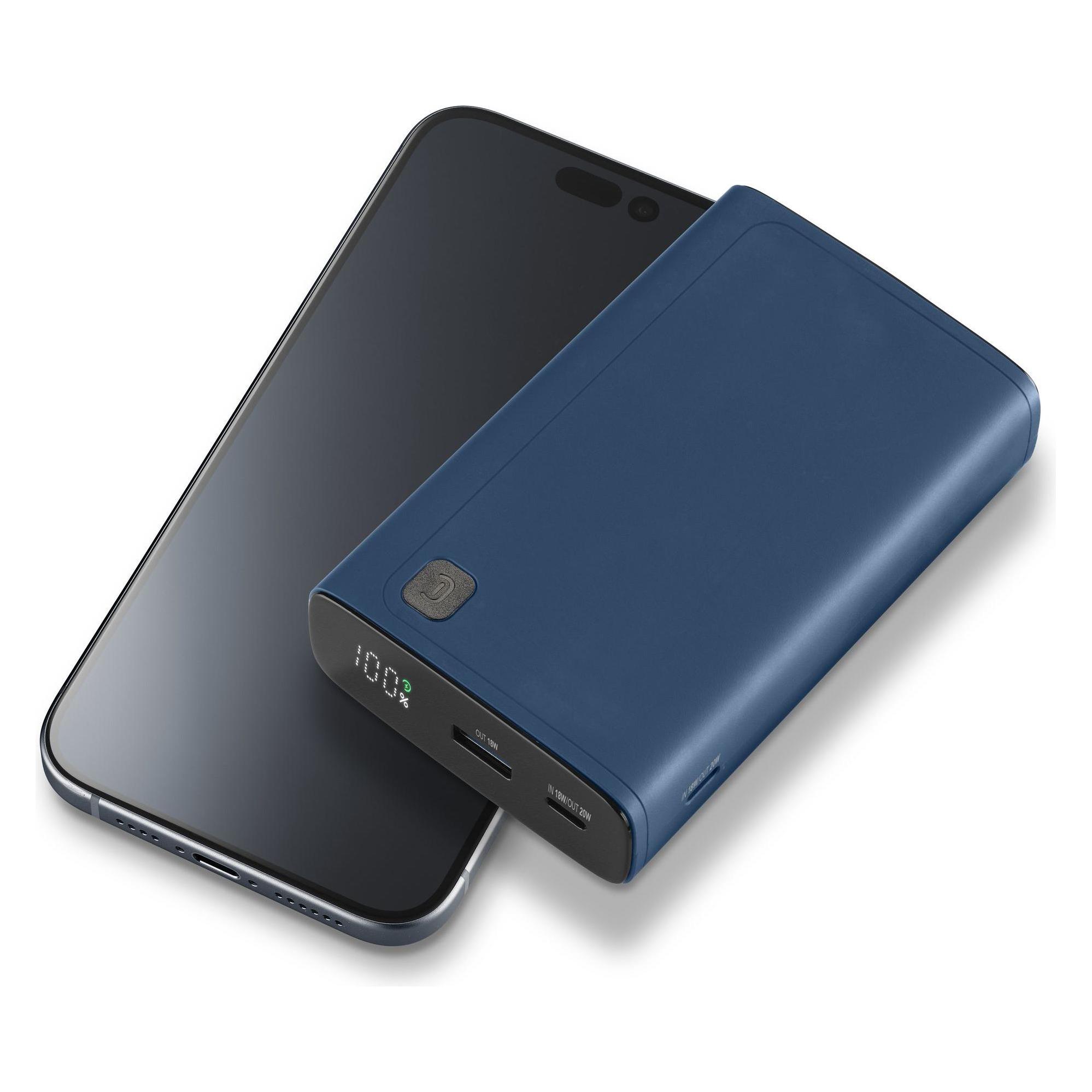 Cellularline CELLULAR L& CLL PB DISPLAY 20000 BL (20000 mAh, 20 W, 77 Wh) (PBDISPL01PD20000B)