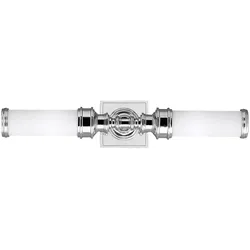 Wandleuchte Wandlampe Badezimmerleuchte LED Glas Spiegellampe chrom poliert IP44