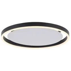 JUST LIGHT. LED-Deckenleuchte Ritus Alu, Eisen, Stahl & Metall Schwarz