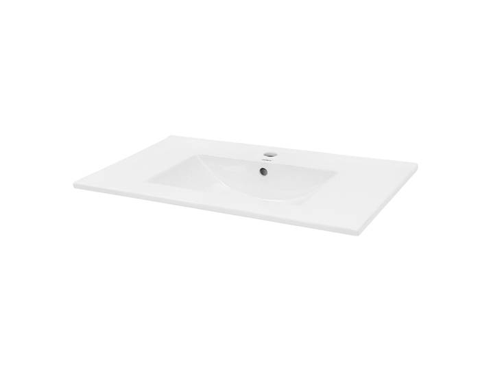 Luxebath - Ecd Germany Vasque À Encastrer Lavabo Encastré - 810x465x175 Mm - En Céramique - Avec Trop-plein Et Trou De Robinet - Raccord Vidange Connexion Din - Bassin Encastrable - Lave-main Salle De Bain