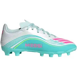 adidas F50 Messi League MG Fußballschuhe Kinder JQ0941 - cloud white/lucid pink/flash aqua 34