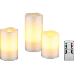 goobay LED-Wachskerzen, weiß