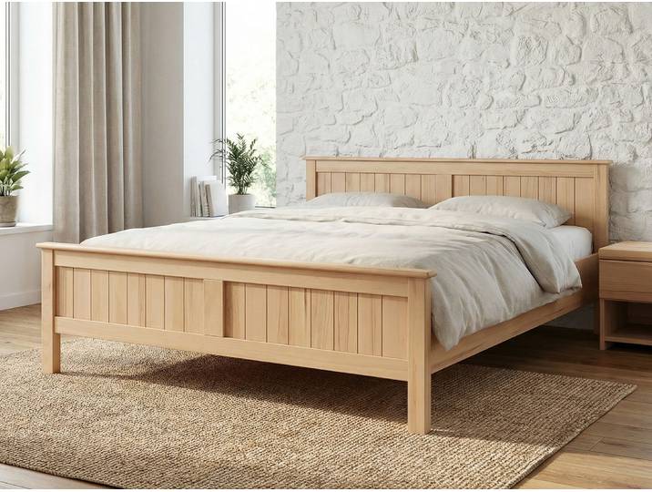 Bett Kernbuche „Patrick“ 180 x 210 cm Massivholz Buche
