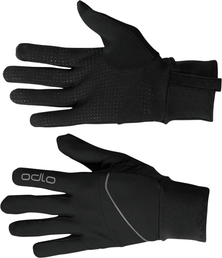 Odlo Intensity Safety Light Laufhandschuhe Unisex Schwarz Gr. XL