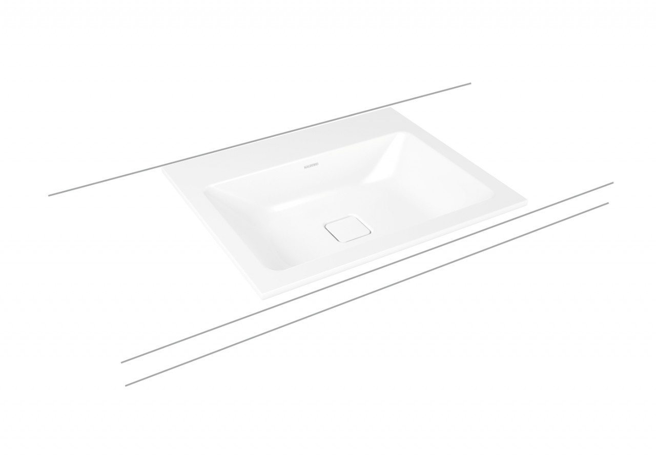 Kaldewei Einbauwaschtisch Cono, Modell 3080 ohne Überlauf 600x500, 901606003030 901606003030