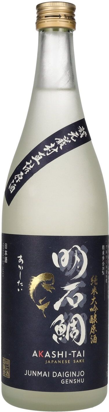 Akashi Sake Akashi-Tai JUNMAI DAIGINJO Genshu Japanese Sake 16% Vol. 0,72l