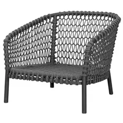 Loungesessel Ocean large Cane-line dunkelgrau, Designer Cane-line Design-Team, 81x73x90 cm