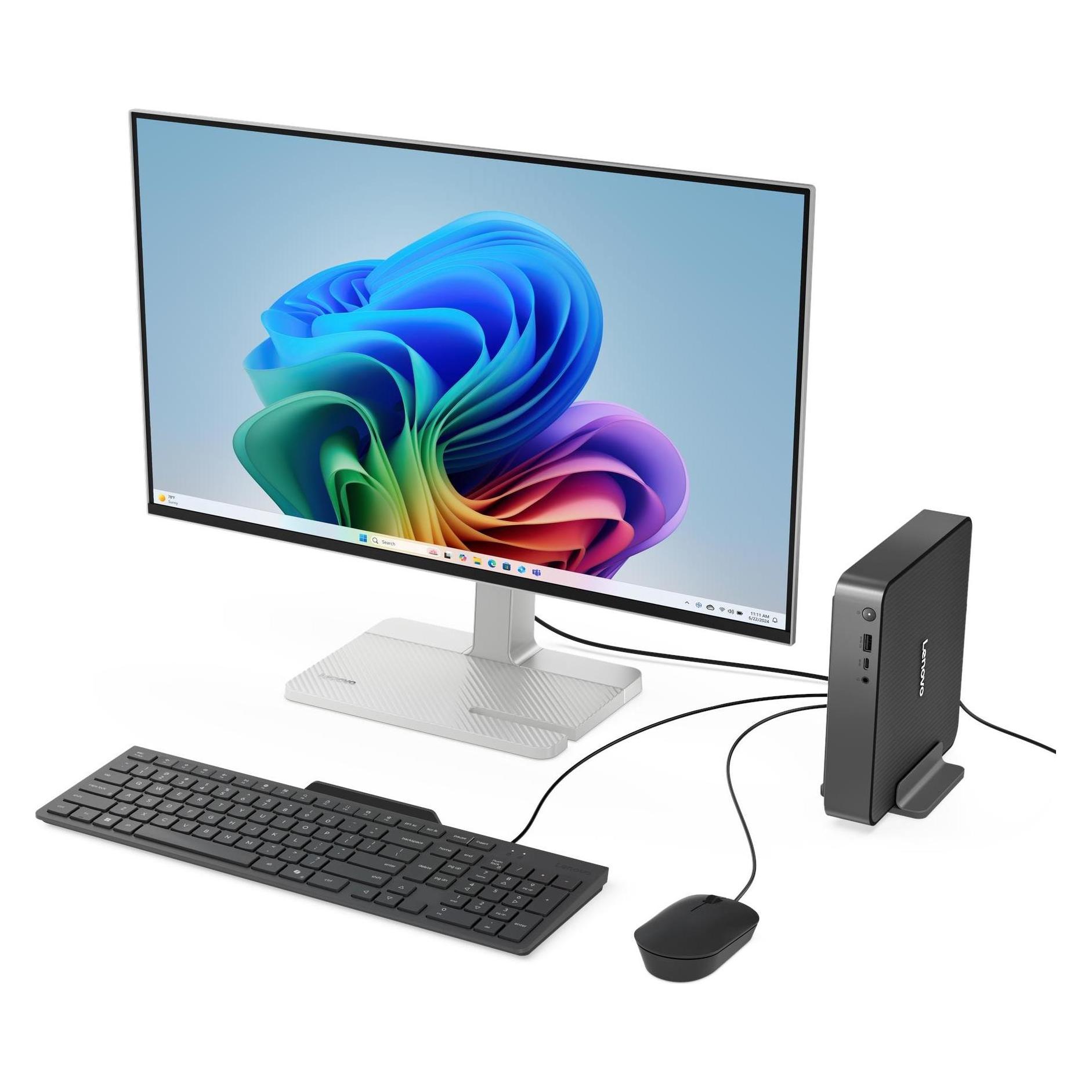 Lenovo IdeaCentre Mini 01Q8X10 (2000 GB, 32 GB, Snapdragon X Plus X1P-64-100) (91B6000VGF)