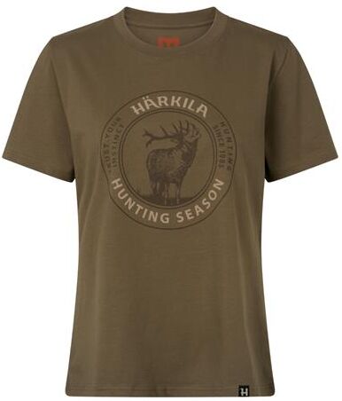 Härkila Stag Badge S/S T-Shirt Womens, Beech S